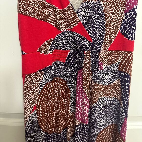Boden Abstract Maxi Dress Sz 2P | Viscose Stretch | Send Offer | $150 Retail - Picture 3 of 5